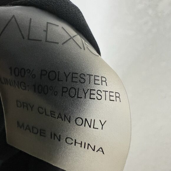 Alexis Black Mini Dress with White Dots - Picture 13 of 13